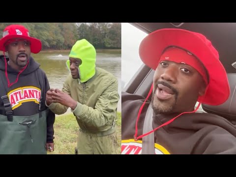 Ray J Pulls Up To Boosie’s Batman Mansion To Fish At Lake BadAzz! 🎣