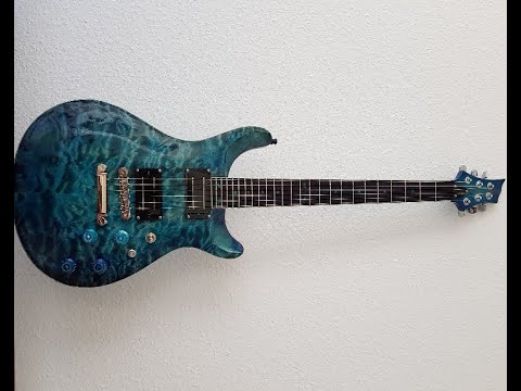 Harley Benton CST 24 kit modified as Quilted Maple Oceanburst