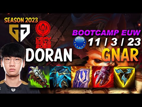 GEN Doran GNAR vs MALPHITE Top - BOOTCAMP MSI 2023 - EUW Ranked