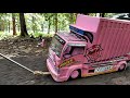 Acceleration Of Pinks Truck Stailer Miniature Story Of Cardboard Truck Gasruk Omleng