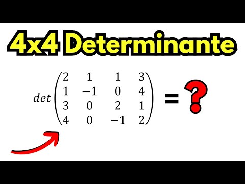 4x4 Determinante berechnen - Laplacescher Entwicklungssatz