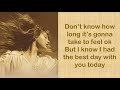 THE BEST DAY - Taylor Swift (Taylor’s Version) (Lyrics)