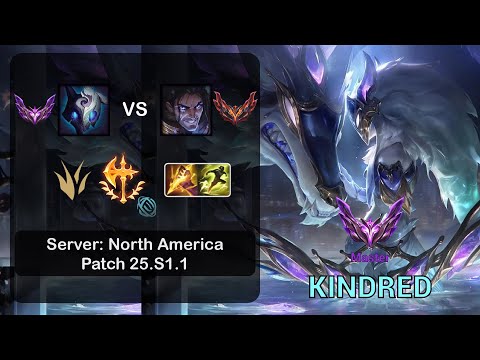Kindred Jungle vs Sylas - NA Master - Patch 25.S1.1