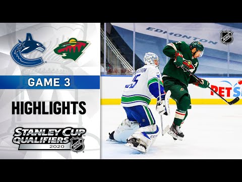 NHL Highlights | Canucks @ Wild, GM3 - Aug. 6, 2020