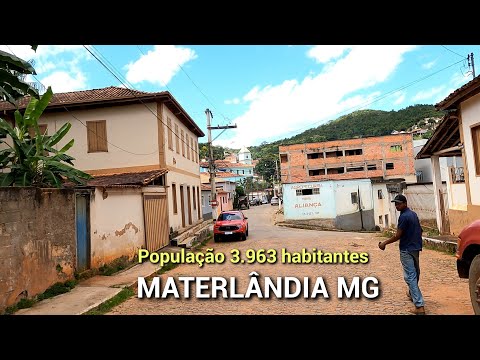 MATERLÂNDIA MG, PASSEIO PELA À CIDADE MATERLÂNDIA MG, DIVISA DA CIDADE RIO VERMELHO MG (MOTOVLOG)