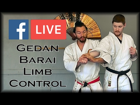 Waza Wednesday 2/15/17 - Recorded LIVE - Gedan-Barai Limb Control