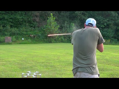 FULL AUTO 22LR SKEET SHOOTING WITH TRACERS!