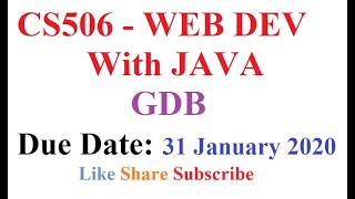 CS506 GDB 31 Jan 2020 | GDB | CS506 | Web development with java | VU Quiz  | CS506 gdb Solution