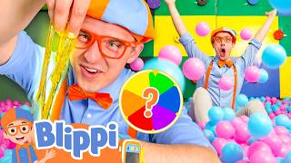 Can Blippi Find Every Color? 🌈 Rainbow Challenge