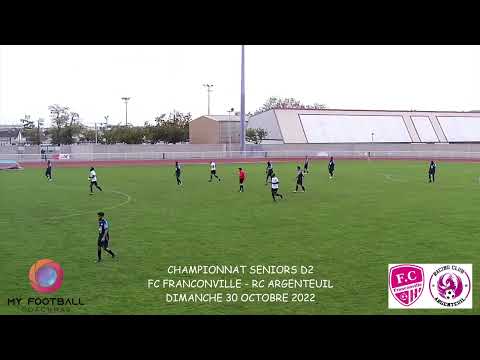 DIMANCHE 30 OCTOBRE SENIORS D2 FC FRANCONVILLE - RC ARGENTEUIL LES BUTS