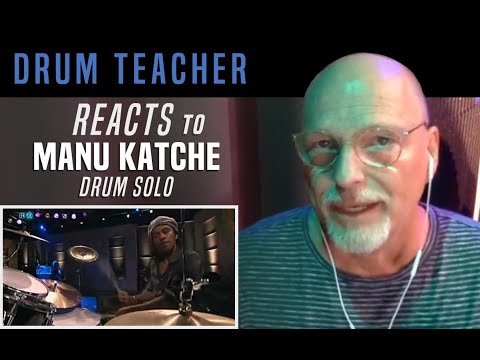 Drum Teacher Reacts to Manu Katche - Drum Solo