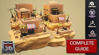 Stylized Desert Town Modular Pack video thumbnail
