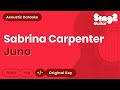 Sabrina Carpenter Juno Acoustic Karaoke
