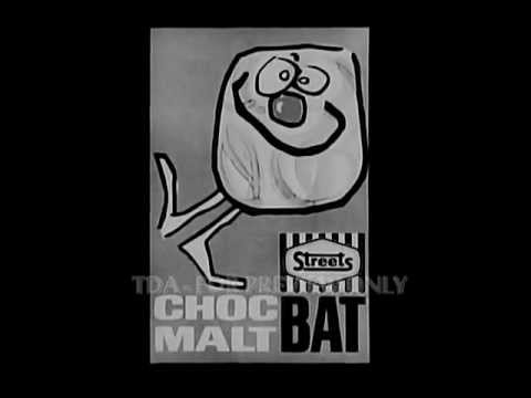 Streets Choc Malt Bat 1960s Australian Adverts Commercials - TDA Archive  www.findaclip.co.uk