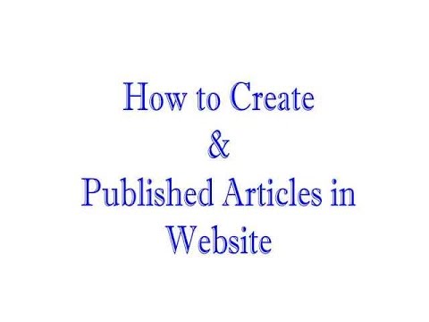 image-How can I search for a published article?