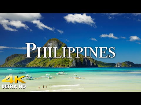 FLYING OVER PHILIPPINES (4K UHD) Relaxing Music with Beautiful Nature Scenery | 4K VIDEO Ultra HD TV