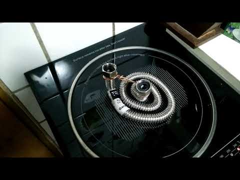 Confirmare de functionare a serpentinei de inox pe plita de inductie