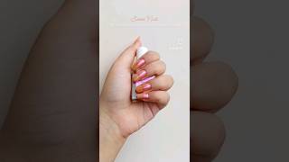 Sunset Nails | Pink-Orange Shimmer Harkoi Nail Lacquer  #nails #nailart #nailpolish #naildesign