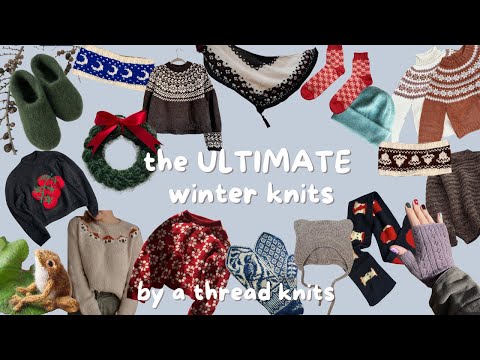 The ULTIMATE winter knitting pattern inspo! 50+ Winter Knitting Patterns