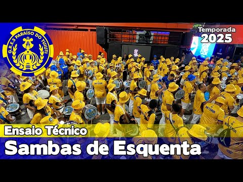 Paraíso do Tuiuti 2025 | Sambas de Esquenta - Ensaio Técnico |  Samba ao vivo #ET25