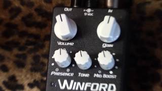 Video thumbnail for XTS Custom Pedals WINFORD DRIVE high gain overdrive demo with Strat by gearmanndude