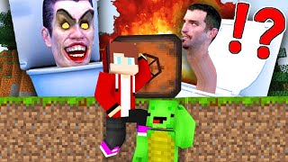 Mikey and JJ in Secret Bunker VS SKIBIDI TOILET of the Apocalypse in Minecraft - Maizen