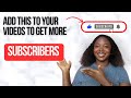 How To Put SUBSCRIBE BUTTON On YOUTUBE VIDEOS