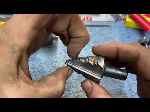 How to sharpen a unibit, How to sharpen a step bit￼, specialty drill bit