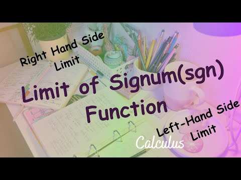 Mathematics: Calculus: Limit of signum(sgn)  function