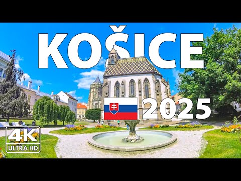Kosice Slovakia Walking Tour ☀️ 4K Walk With Captions