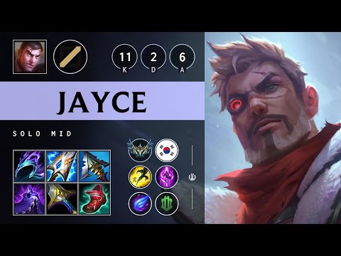 Jayce Mid vs Yone: Dominating - KR Challenger Patch 14.18