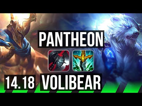 PANTHEON vs VOLIBEAR (JGL) | 8/0/4, 1300+ games, Legendary | EUW Master | 14.18