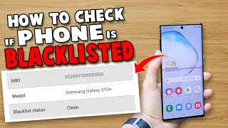 How To Check If Your Phone Is BLACKLISTED ☠️