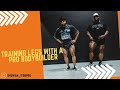EPIC LEG WORKOUT WITH QUINTON | Mens Physique Vs Open Bodybuilder