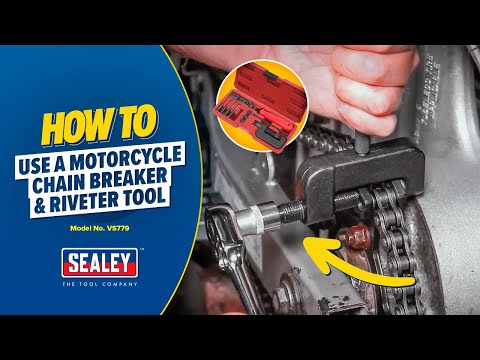 How to Break & Rivet a Motorcycle Chain | VS779 Chain Breaker & Riveter Tool Tutorial