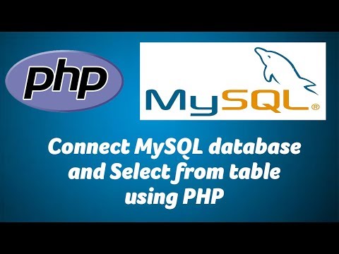 Connect MySQL database using PHP and Select values from Table