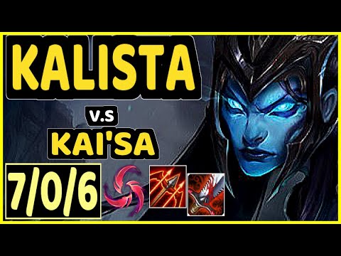 SNEAKY (KALISTA) vs KAI'SA - 7/0/6 KDA BOTTOM ADC GAMEPLAY - NA Ranked GRANDMASTER