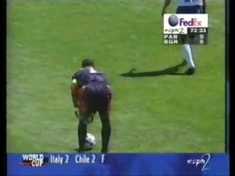 Chilavert - Free kick vs Bulgaria World Cup 98