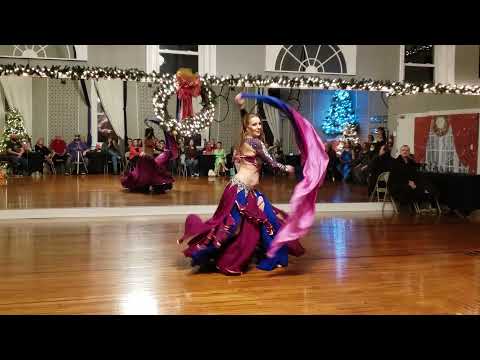 Safiyas veil improv at winter belly dance showcase 2021