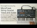 Microfreak + Cuarteto de cuerda + voz y guitarra