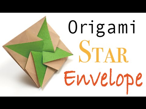 Origami Paper Star Envelope - Origami Kawaii〔#046〕