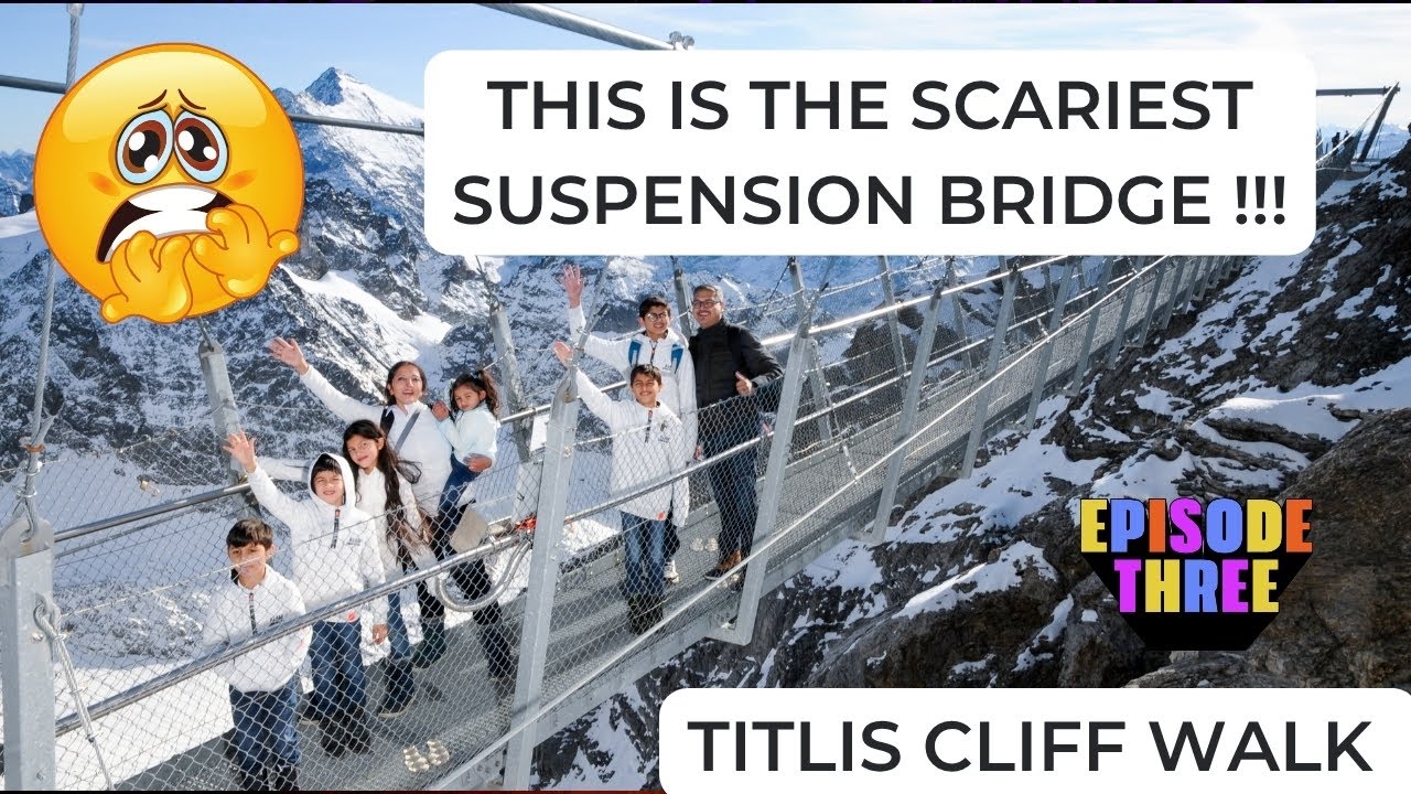 Embark on a virtual stroll atop the majestic Titlis Cliff suspension bridge.
