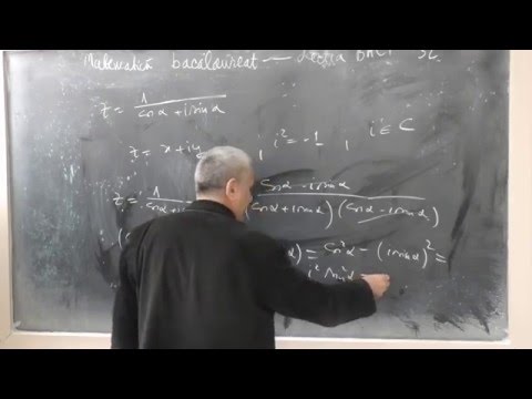Lectia BAC 32-   Numere complexe -  Conjugata