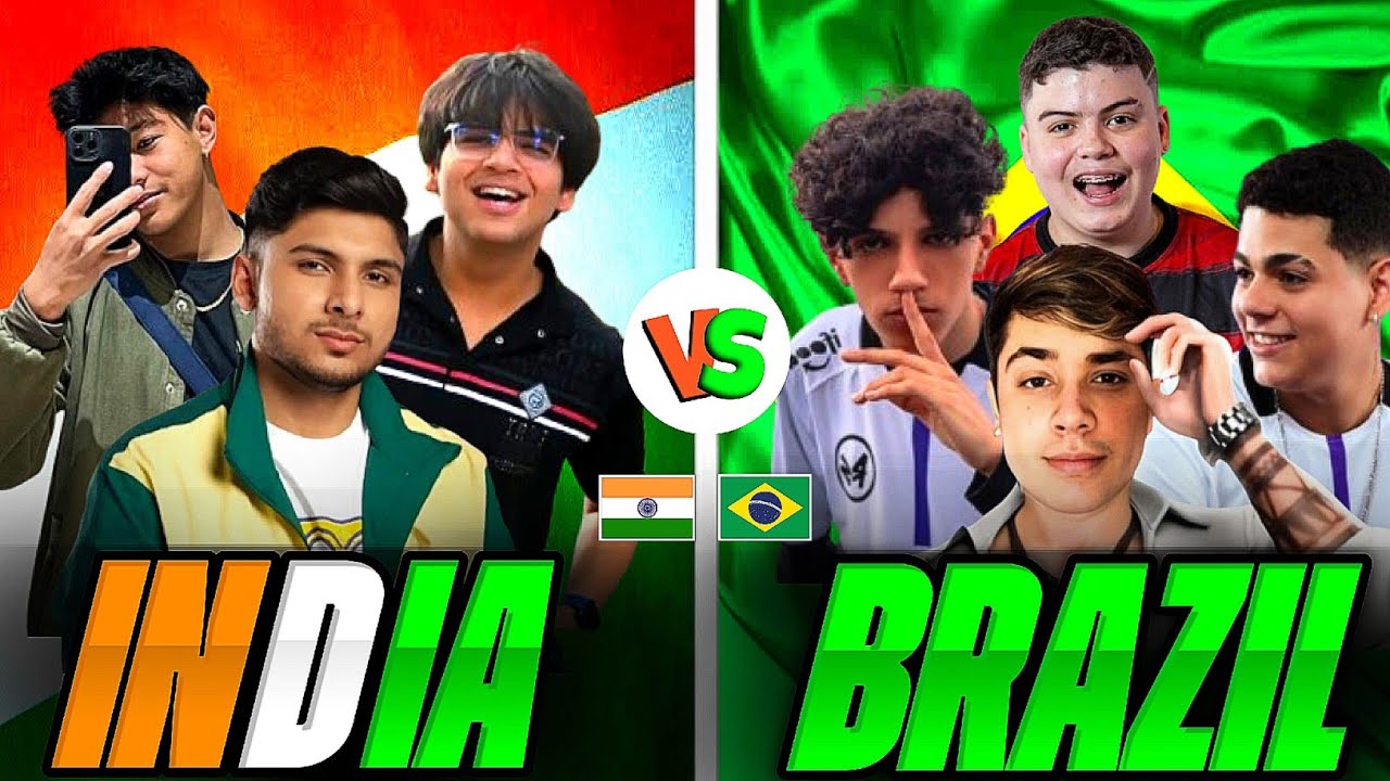 INDIA🇮🇳 VS BRAZIL🇧🇷 | NG VS MOST POWERFUL SQUAD💀 #freefire #nonstopgaming