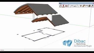 Roof and base intersection- Dibac for SketchUp