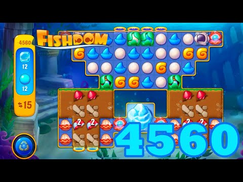 Fishdom Level 4560 HD Walkthrough | 3 - match puzzle | gameplay | android | GameGo Game | IOS