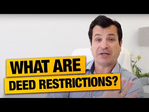 YouTube video about What are Deed Restrictions and How do They Impact Us?