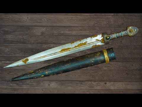 Restoration Old Rusty Caucasian DAGGER - 19th-Century