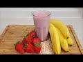 Banana Strawberry Oats Smoothie For Weight Loss
