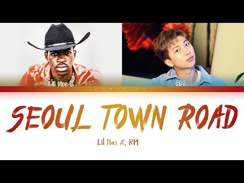 Lil Nas X, RM of BTS - Seoul Town Road (Old Town Road Remix) [Color Coded Lyrics/Eng] (한국어 자막)